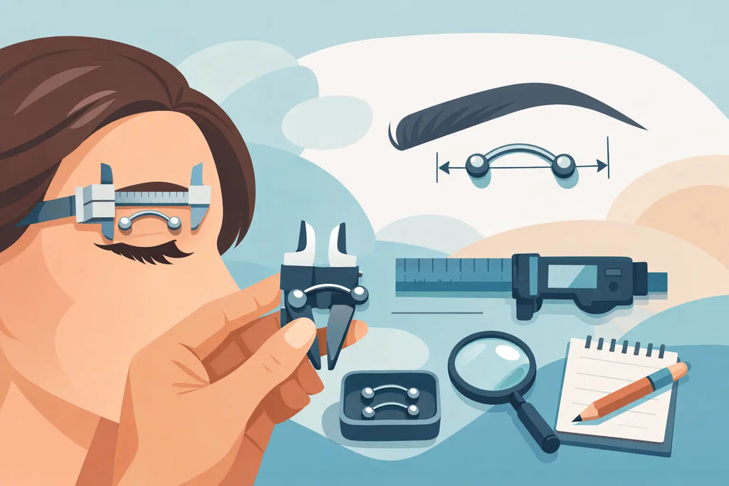 How to Measure Eyebrow Barbell Length at Home