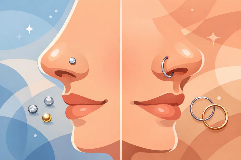 Studs or Hoops for Nostril Piercings?