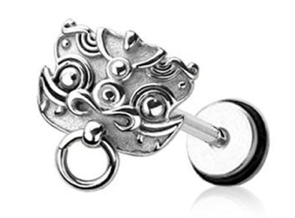 Ear Plug 16g cheater fake plug Dragon Head pair