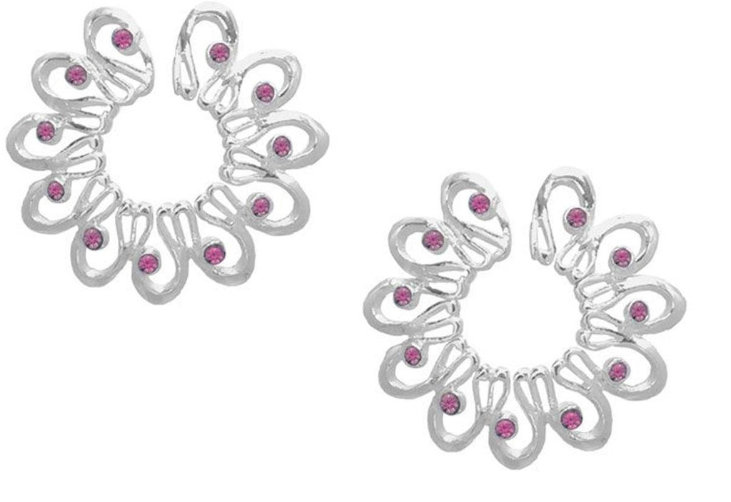 Nipple Ring Non Pierce Flower Shield - Surgical Steel - Barbell Piercing
