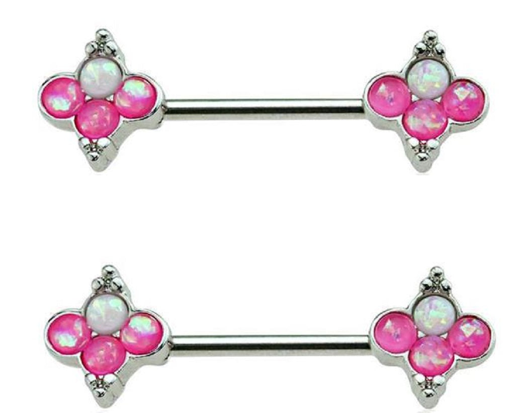 Nipple Ring Nipple Barbell Opal Bundale Victorian Pair