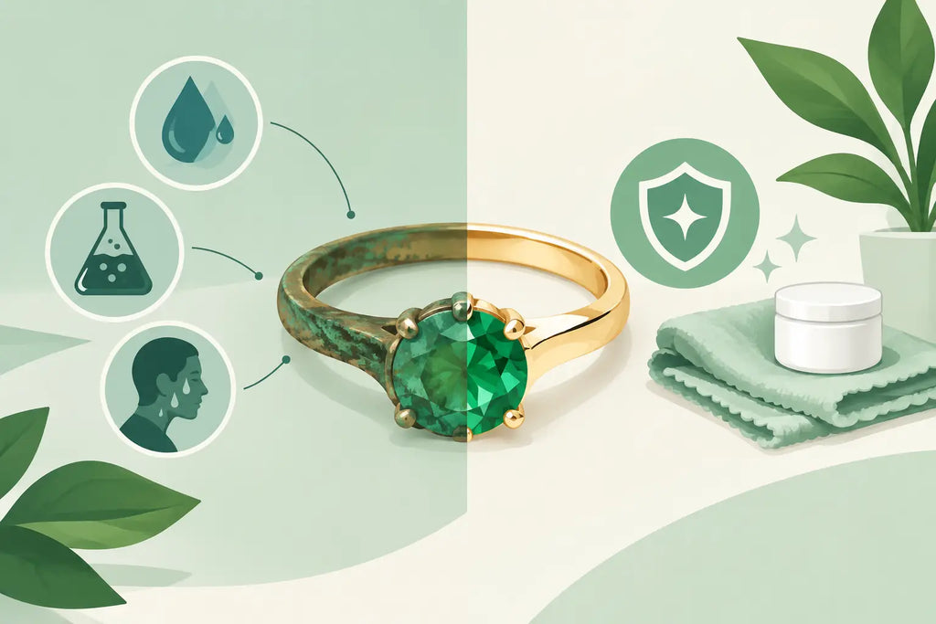 What Makes Jewelry Green? Causes and Prevention