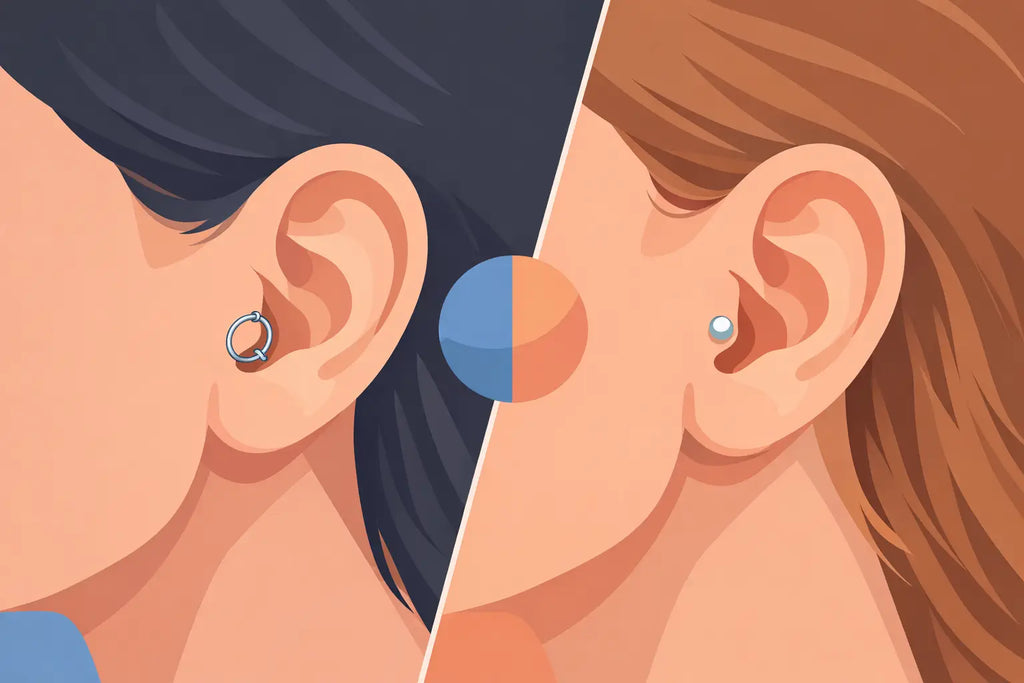 Tragus Hoop vs Stud: Which Should You Wear?