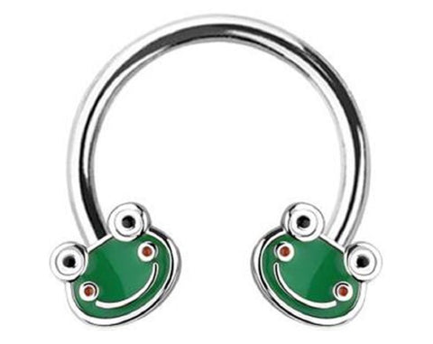 Eyebrow Septum Nose Ring horseshoe smile frog 316L surgical steel