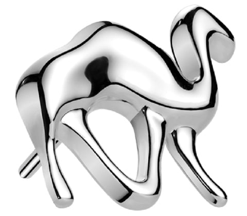 Push in top Implant Grade Titanium Threadless CZ Camel