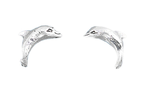 Sterling Silver Stud Earrings - Dolphin