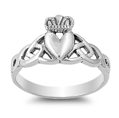 STERLING SILVER Claddagh Sets Celtic Knot