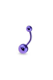 Body Accentz Belly Button Ring ELECTROPLATING OVER 316L SURGICAL STEEL NAVEL