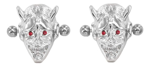 Nipple Ring Bars 14g 5/8 Nipple Ring Bars 14g 5/8" 25mm High Devil Piercing Sold As Pair