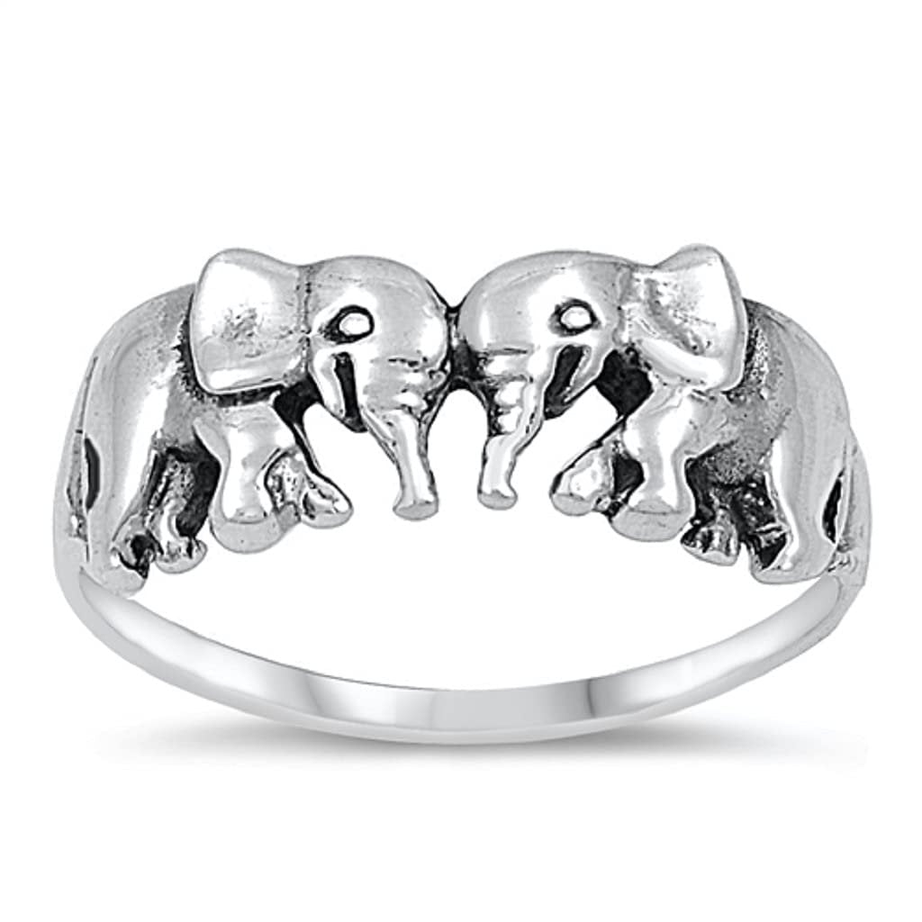 Sterling Silver Ring - Elephant