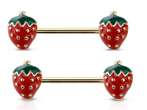 Body Accentz Nipple barbell ends 316L surgical steel nipple bar 14g