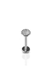 Body Accentz Labret Monroe GRADE 23 SOLID TITANIUM INTERNALLY THREADED SEA SHELL TOP