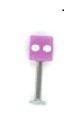Body Accentz&reg; Dice UV Ball Labret Monroe Lip chin Cheek Ring 16g
