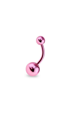 Body Accentz Belly Button Ring ELECTROPLATING OVER 316L SURGICAL STEEL NAVEL