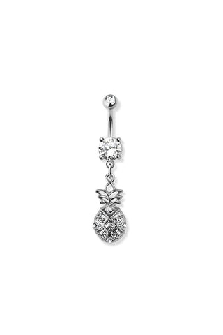 Body Accentz Belly Button Ring Gem Pineapple 316L surgical steel navel