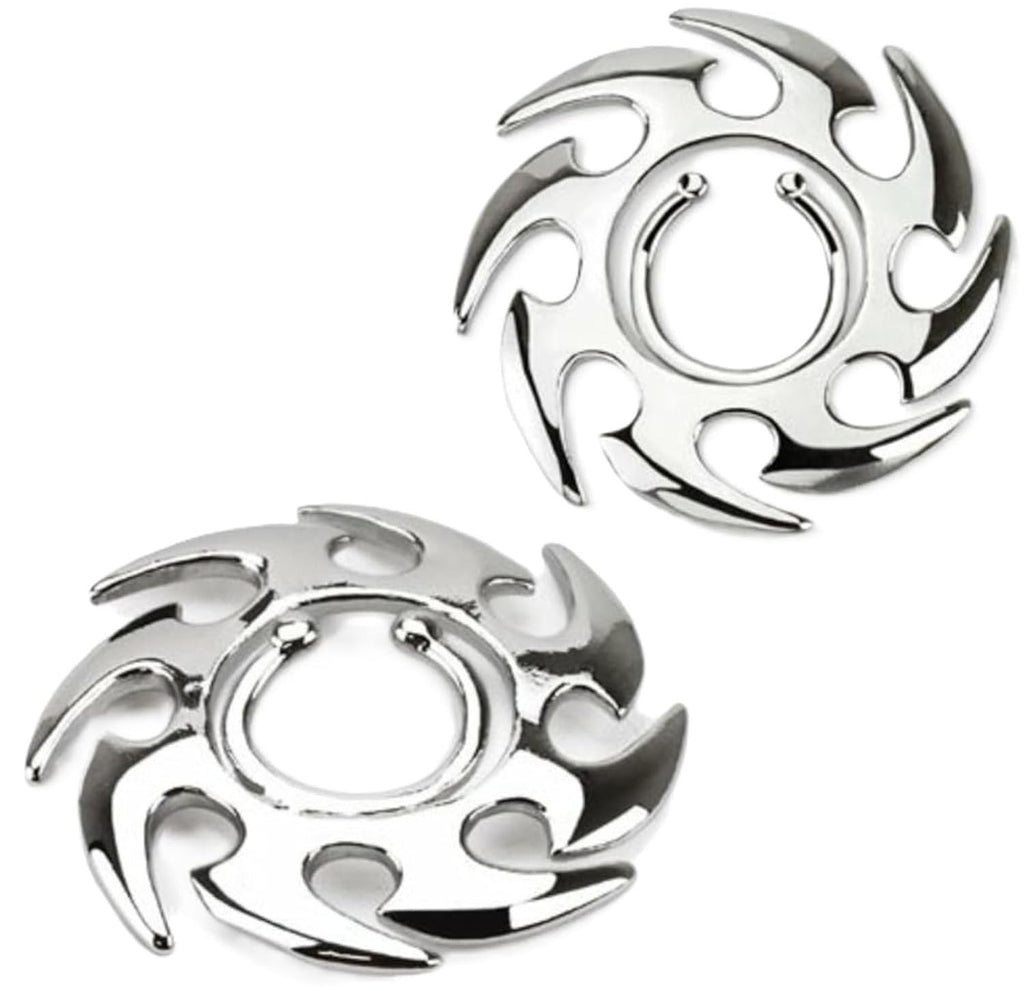 Nipple Rings non pierce pair Non-Piercing Clip On Nipple Ring Tribal Swirl Pair