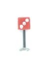 Body Accentz&reg; Dice UV Ball Labret Monroe Lip chin Cheek Ring 16g