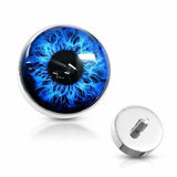 Body Accentz 14G Eyeball 316L Surgical Steel Internally Threaded Dermal Anchor