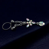1 Pair Sexy Non Pierced Clip On Fake Nipple Ring Body Jewelry Shield  Butterfly