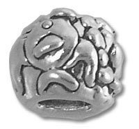 STERLING SILVER Fish Spacer BEAD 3.8 MM HOLE
