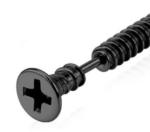316L Surgical Steel Phillips Countersunk Plus Screw Tragus/Cartilage Barbell ...