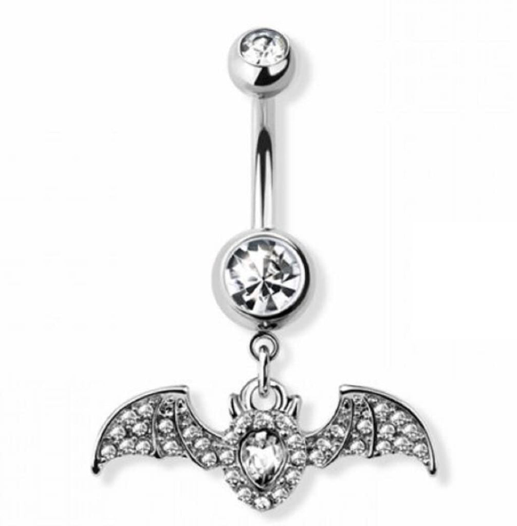 Body Accentz Belly Button Ring Bat Outta Hell