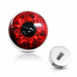 Body Accentz 14G Eyeball 316L Surgical Steel Internally Threaded Dermal Anchor