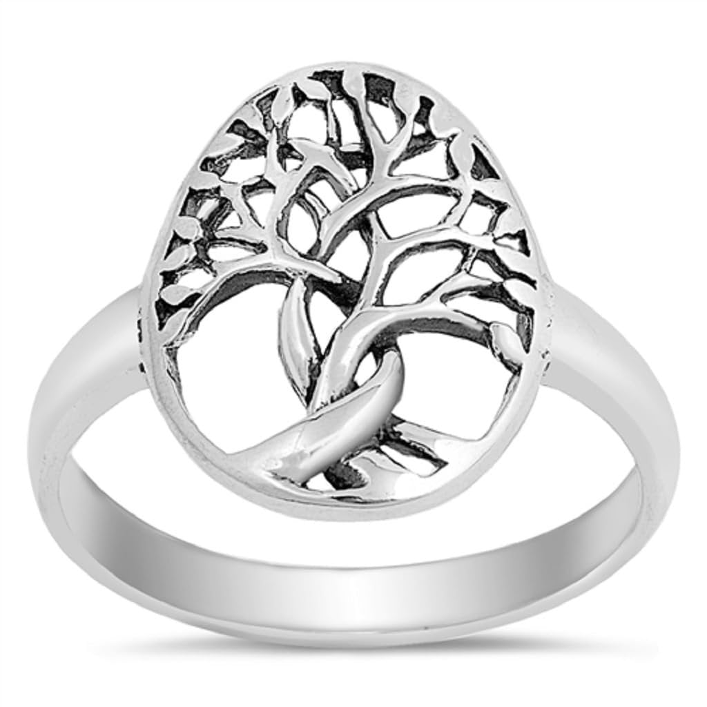 Silver Ring - Tree of Life - 10