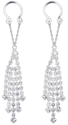 Nipple Ring Bars CZ Rhinestone Non Pierce Body Jewelry Pair fake faux