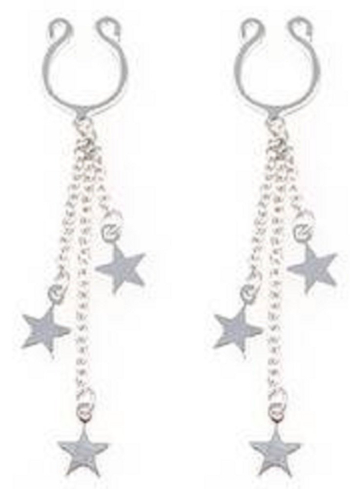 Body Accentz Nipple Rings Non Pierce Non-Piercing Clip On Stars Pair