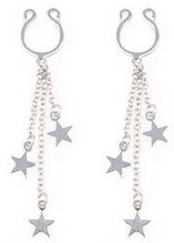 Body Accentz Nipple Rings Non Pierce Non-Piercing Clip On Stars Pair