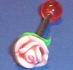 Tongue Rings Rose Flower Barbell Body Accentz&reg;