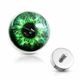 Body Accentz 14G Eyeball 316L Surgical Steel Internally Threaded Dermal Anchor