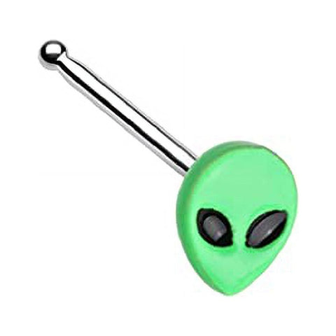 Body Accentz Nose Ring 20g Alien Head Nose Stud Ring 316L Surgical Steel