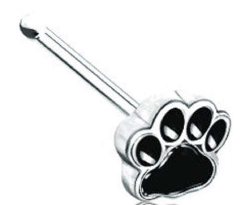 Body Accentz Nose Ring Pawprint Paw Stud 20g
