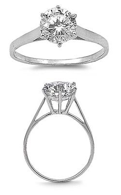 Sterling Silver Ring - Wedding Engagement Ring [11]
