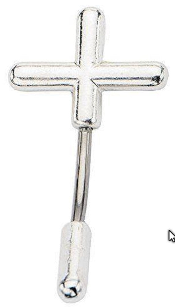 Belly Button Ring Navel Split Cross 316L surgical steel Body Jewelry