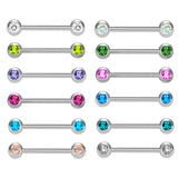 12pcs Body Piercing Nipple Ring Bar Breast Barbell Ring Jewelry