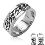Stainless Steel Chain Center 316L Surgical Stainless Steel Ring