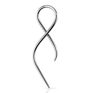 Body Accentz Earrings Rings 316L Surgical Steel Swirl Twist Tapers - Sold as a pair 14 gauge