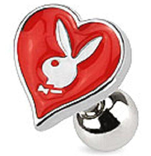 Card Suit Symbols with Playboy Bunny 316L Surgical Steel Cartilage/Tragus Bar...