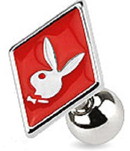 Card Suit Symbols with Playboy Bunny 316L Surgical Steel Cartilage/Tragus Bar...