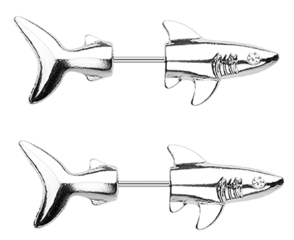 Body Accentz Shark Attack Fake Taper Earring Earring 20g