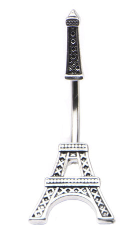 Belly Button Ring 14g 7/16 In and Out Eiffel Tower Navel