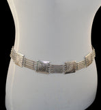 Tribal Bohemian Body Jewelry Silver 5 layers Vintage Flower Belly Chain Dance Belt Waist Jewelry
