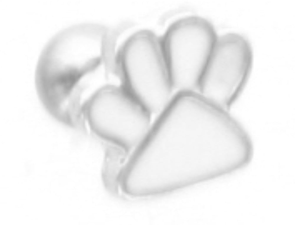 Tragus Piercing 316L Stainless Steel Puppy Paw Print Cartilage Earring Cartilage Tragus 16g 1pc
