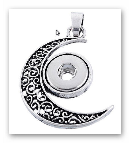 Pendant Moon star for  charms Interchangable Jewelry snap button charm 12mm fit