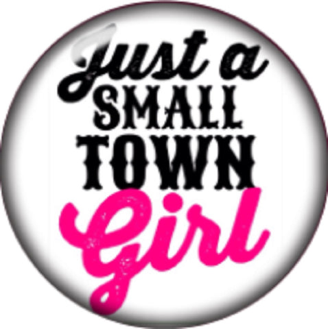 Snap button Domed Small town girl Interchangable Jewelry  18mm