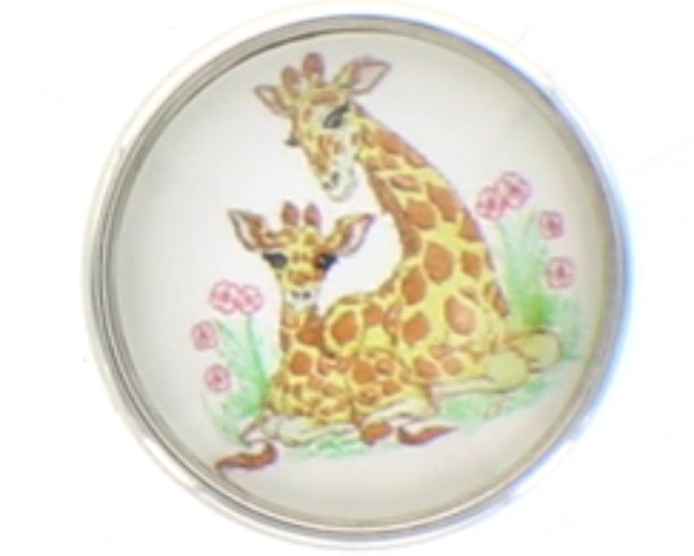 Snap button Giraffe baby  Interchangable Jewelry  18mm
