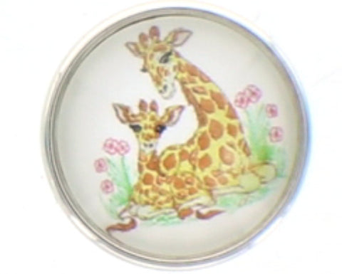 Snap button Giraffe baby  Interchangable Jewelry  18mm